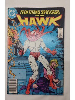 Teen Titans Spotlight on Hawk #7 DC 1987 Solo Hawk Issue